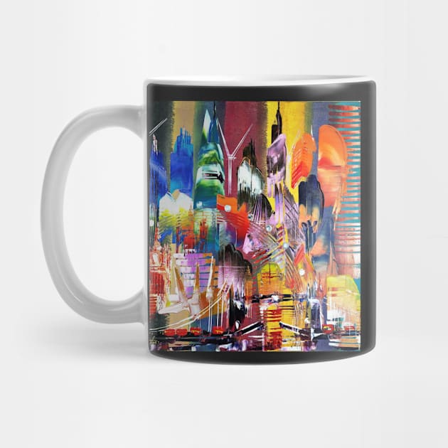 City of London Skyline Abstract Painting 795 by artsale